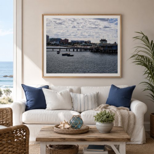 St Kilda Pier Melbourne Coastal Skyline Poster
