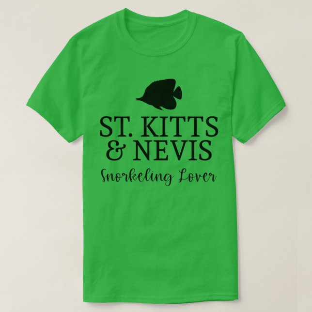 St Kitts amp Nevis Snorkeling Lover T-Shirt (Design Front)
