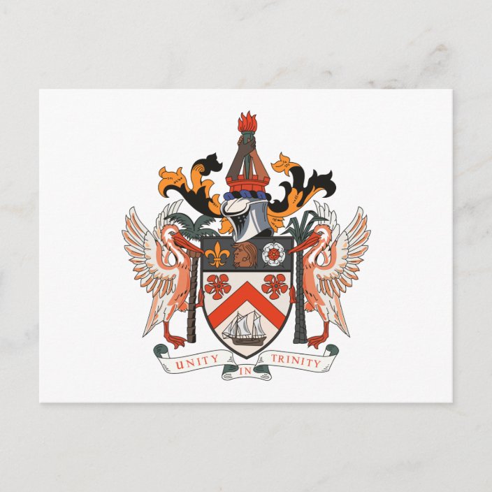 St. Kitts and Nevis Coat of Arms Postcard | Zazzle.com