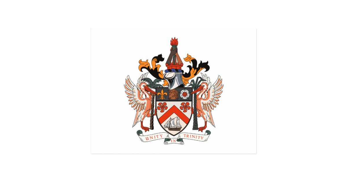 St. Kitts and Nevis Coat of Arms Postcard | Zazzle.com