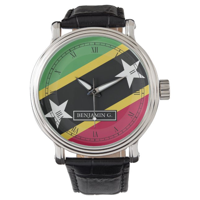 St.Kitts and Nevis Custom Name Watch (Front)