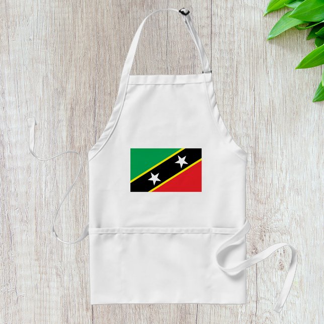 St Kitts And Nevis Flag Adult Apron (Creator Uploaded)
