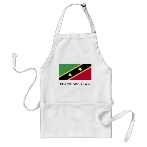 St Kitts and Nevis Flag Adult Apron