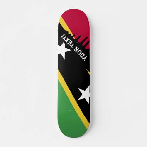 St Kitts and Nevis Flag Skateboard