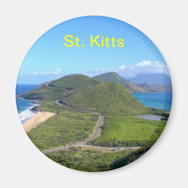st kitts caribbean, St. Kitts Magnet (Front)