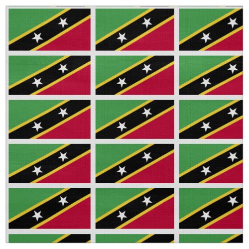 St Kitts flag Fabric