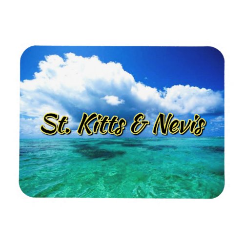 St Kitts  Nevis sea sky Magnet