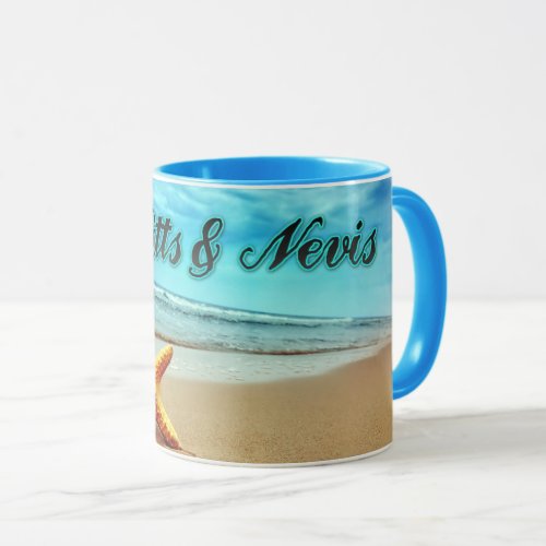 St Kitts  Nevis starfish Mug