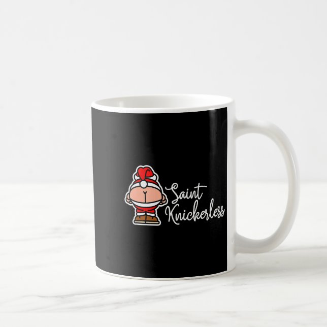St. Knickerless Funny Mooning Santa Claus Christma Coffee Mug (Right)