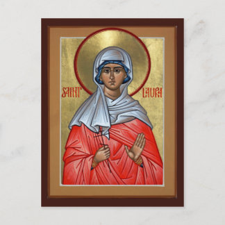 St. Laura Prayer Card