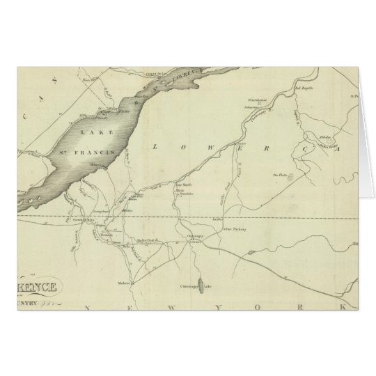 St. Lawrence and Adjacent Country Card