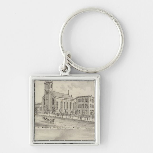 St Lawrence Catholic Church and School Keychain (Front)