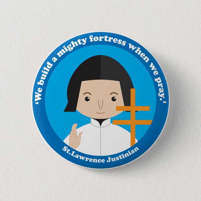 St. Lawrence Justinian Button (Front)