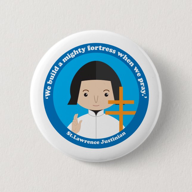 St. Lawrence Justinian Button (Front)