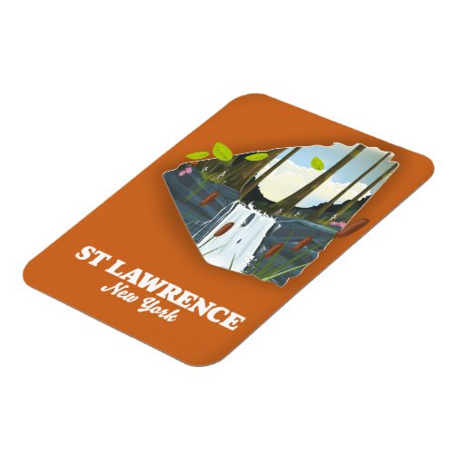St Lawrence New York Travel poster Magnet