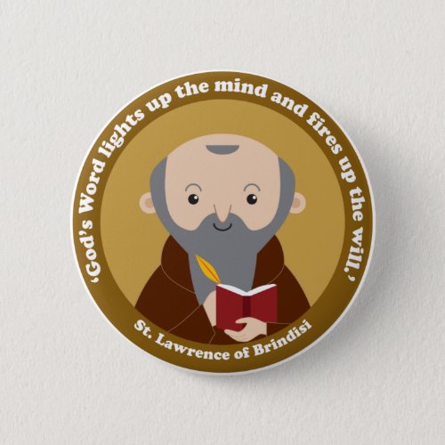 St Lawrence of Brindisi Button