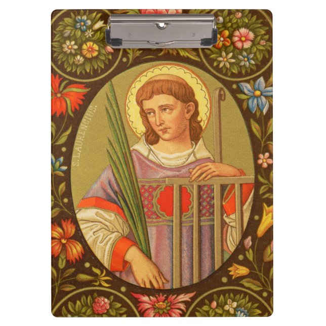 St. Lawrence of Rome (PM 04) Customizable Clipboard (Front)