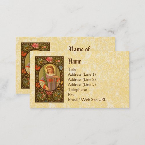 St Lawrence of Rome PM 04 Standard Business Card