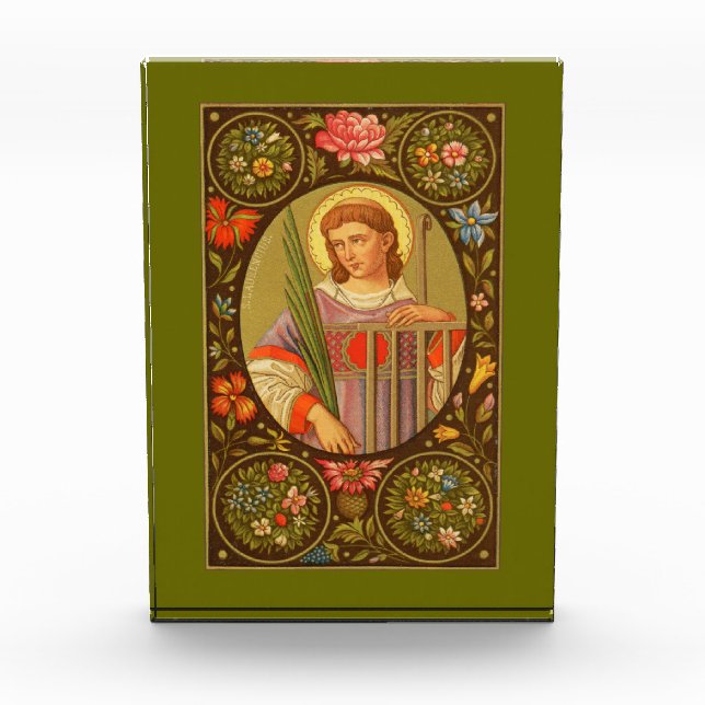 St. Lawrence of Rome (PM 04) Vertical Plaque 1 (Front)