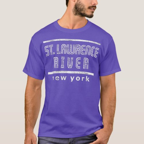 St Lawrence River New York Vacation Souvenir T_Shirt