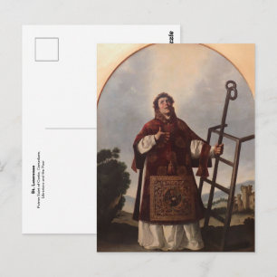 St. Lawrence Roman Catholic Patron Saint of      Postcard