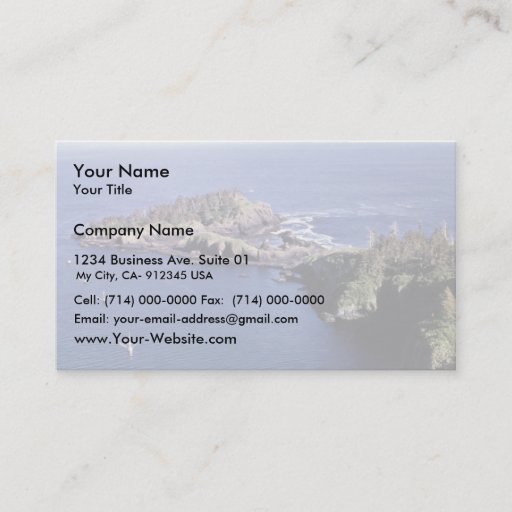 Customizable St. Lazaria, Aerial shot Business Card