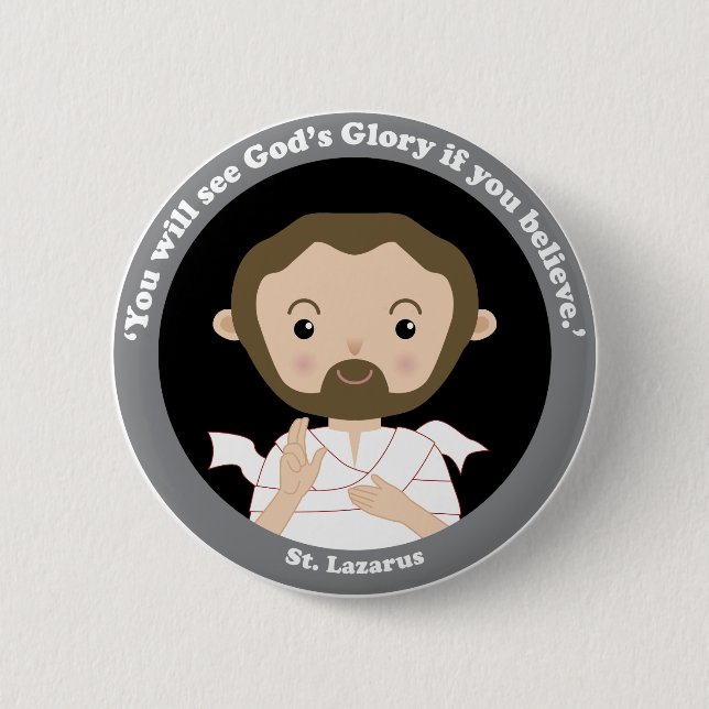 St. Lazarus Button (Front)