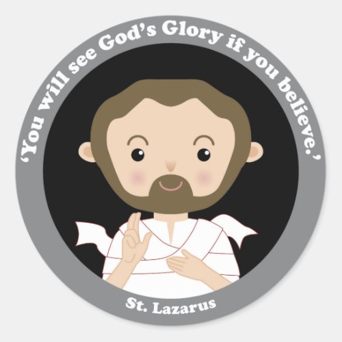 St Lazarus Classic Round Sticker