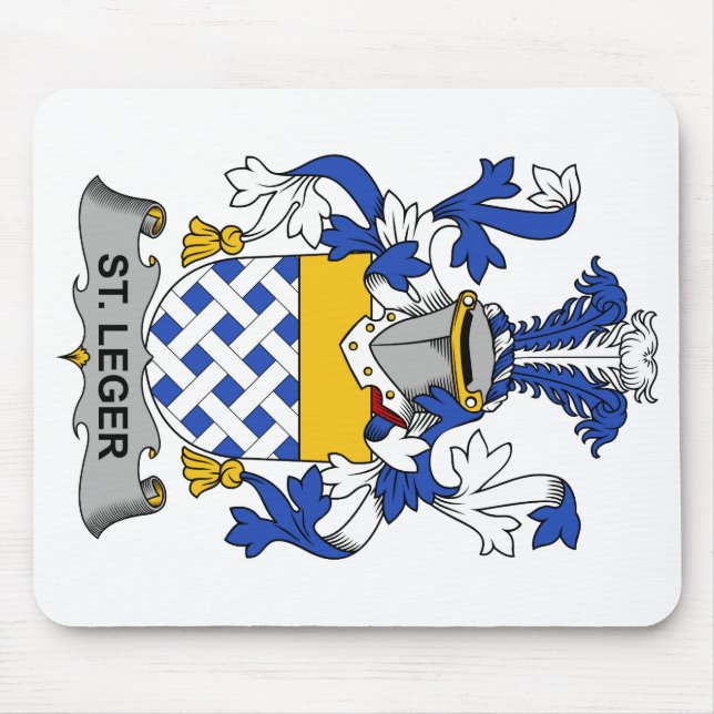 St. Leger Family Crest Mouse Pad (Front)