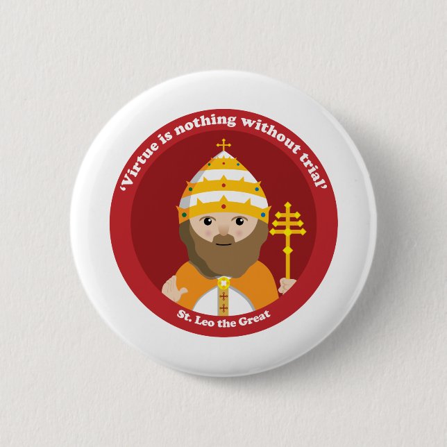 St. Leo the Great Pinback Button (Front)