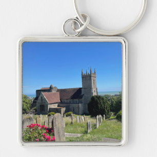 St Leonards Church Hythe from above Keychain