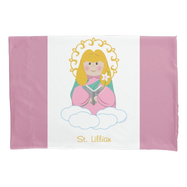 St. Lillian Pillow Case (Front)