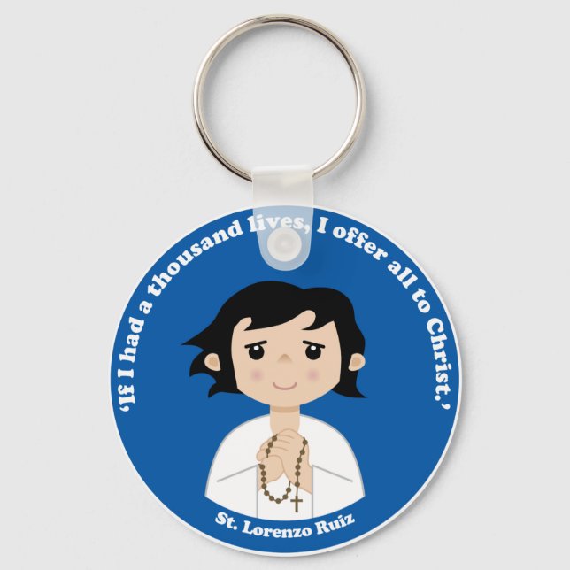 St. Lorenzo Ruiz Keychain (Front)