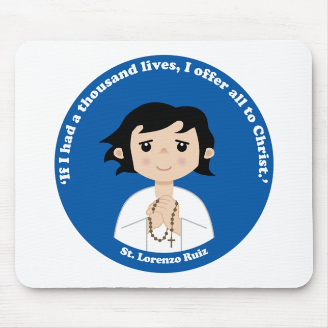 St. Lorenzo Ruiz Mouse Pad (Front)