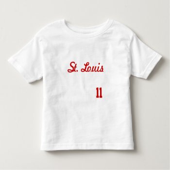 St. Louis 11 White Toddler T-shirt by Milkshake7 at Zazzle