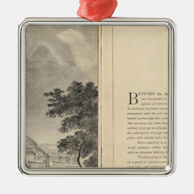 St. Louis, 1832 Metal Ornament (Front)