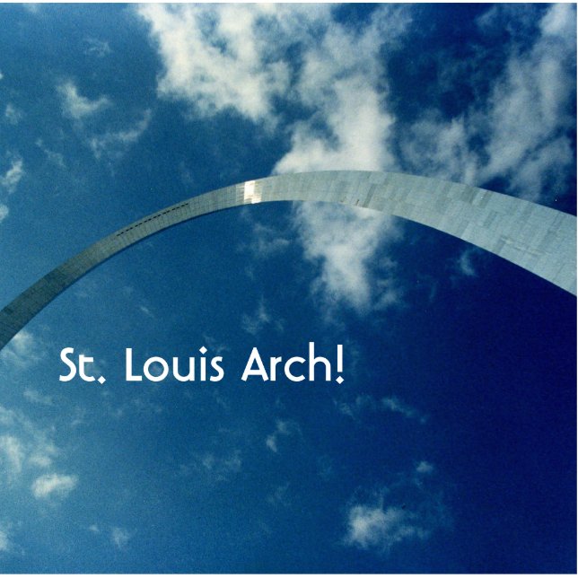 St Louis Arch Overhead clouds sun lrg1, St. Lou... Cutout (Front)