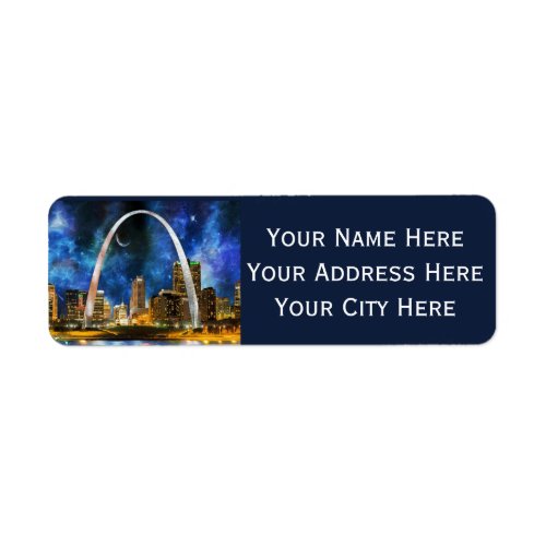 St Louis Arch Return Address Labels