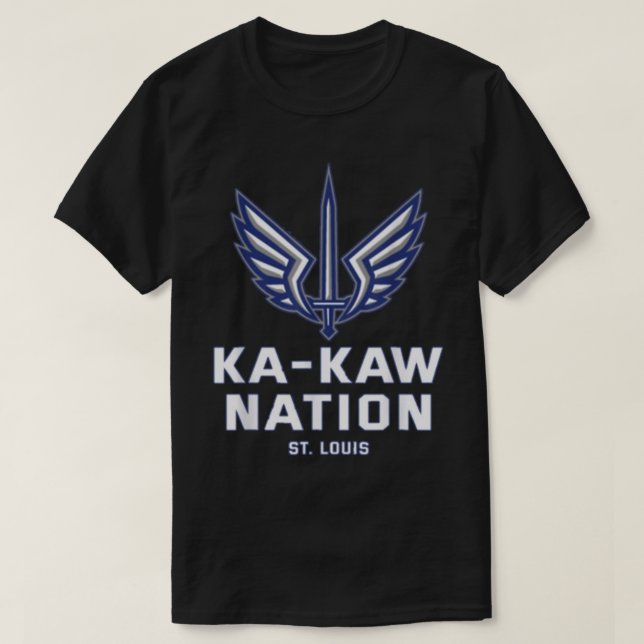 St Louis Battlehawks Ka Kaw T-Shirt (Design Front)