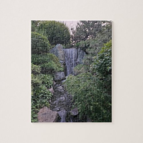 St Louis Botanical Garden waterfall Jigsaw Puzzle