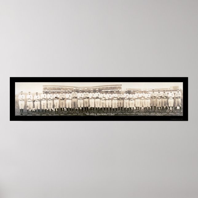 St Louis Browns Baseball Photo 1911 Poster (Front)