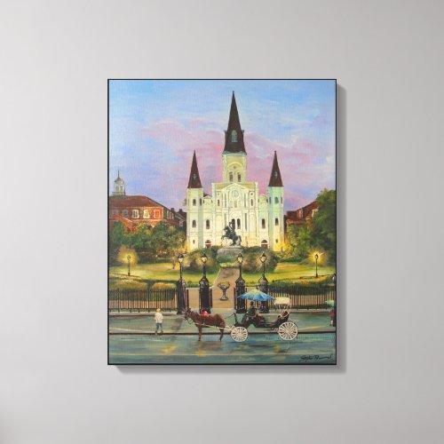 St Louis Cathederal 16 x 20 Canvas Print