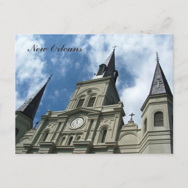 St Louis Cathedral Church in New Orleans Postcard (Front)