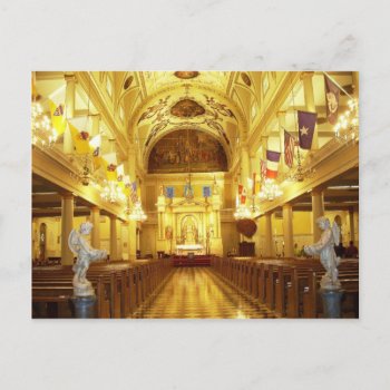 St. Louis Cathedral (interior)  New Orleans  La Postcard by HTMimages at Zazzle