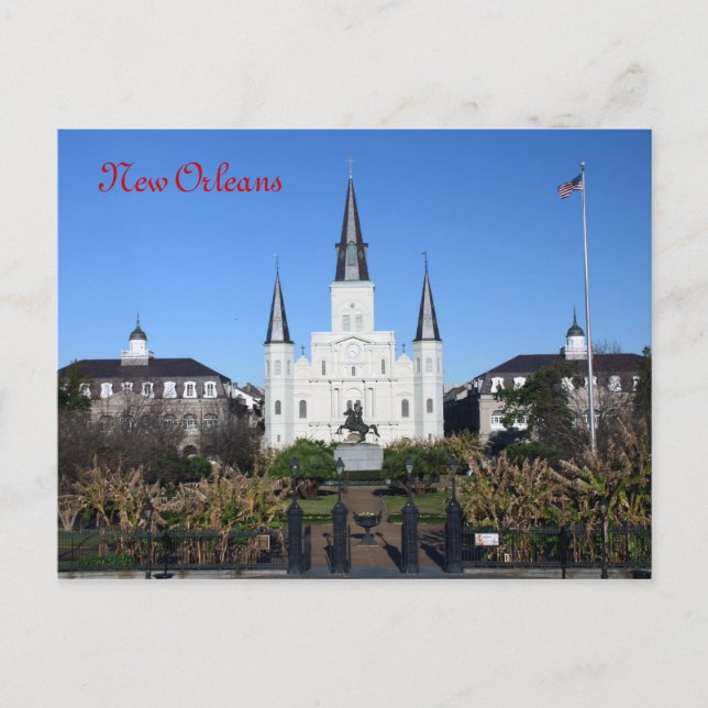 St Louis Cathedral, New Orleans Postcard (Front)