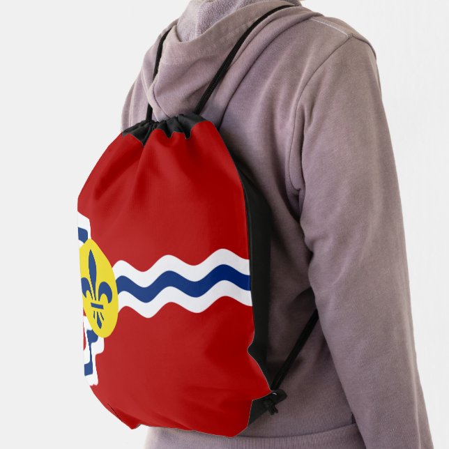 St. Louis city flag Drawstring Bag (Insitu)