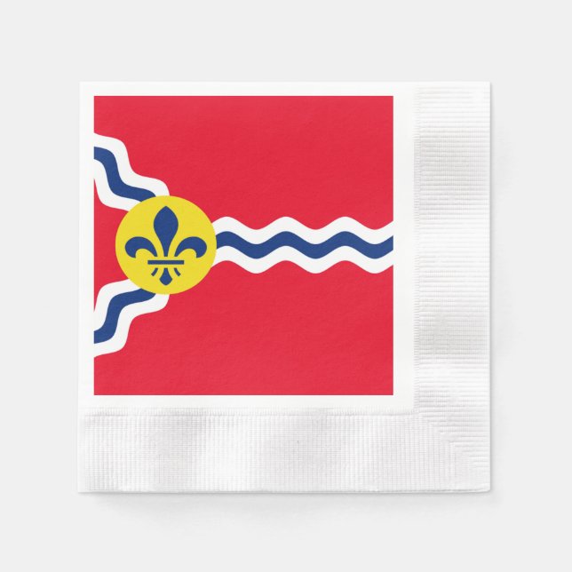 St. Louis city flag Napkins (Front)