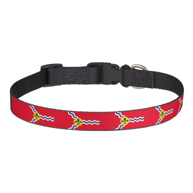 St. Louis city flag Pet Collar (Front)