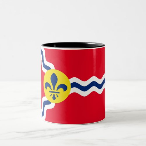 St Louis city flag Two_Tone Coffee Mug