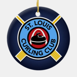 St Louis Curling Club Ceramic Ornament